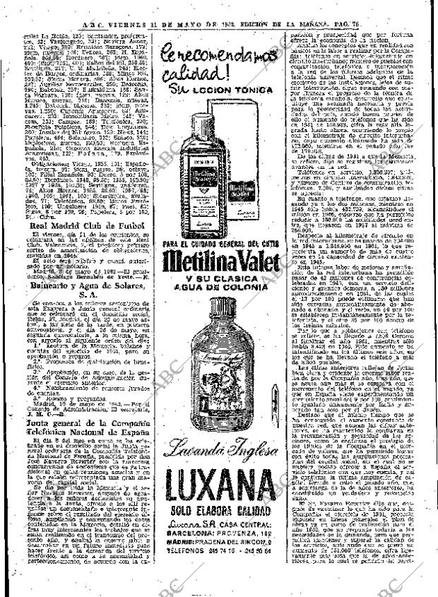 ABC MADRID 11-05-1962 página 78