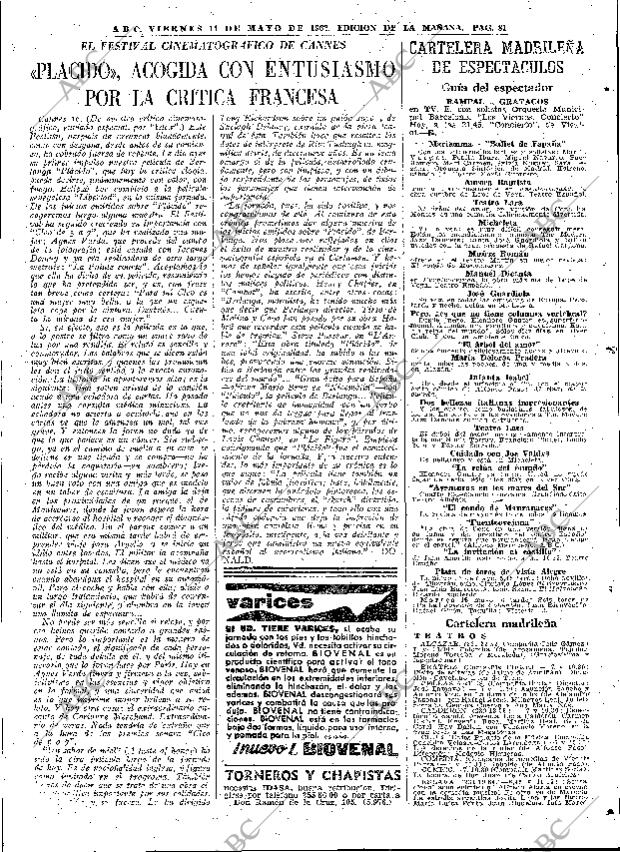ABC MADRID 11-05-1962 página 81