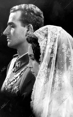 Una imagen de la boda de Juan Carlos I de España y doña Sofía