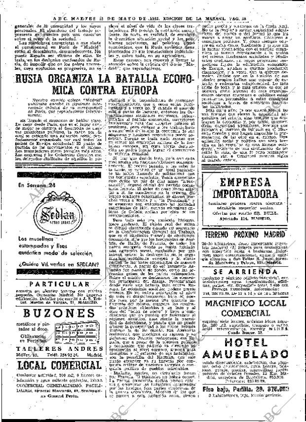 ABC MADRID 15-05-1962 página 58