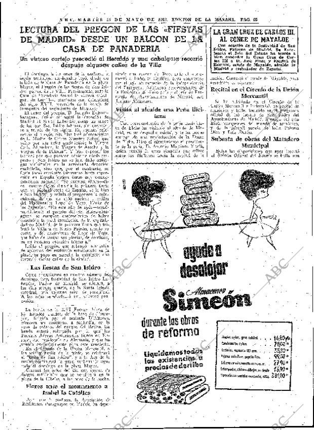 ABC MADRID 15-05-1962 página 65