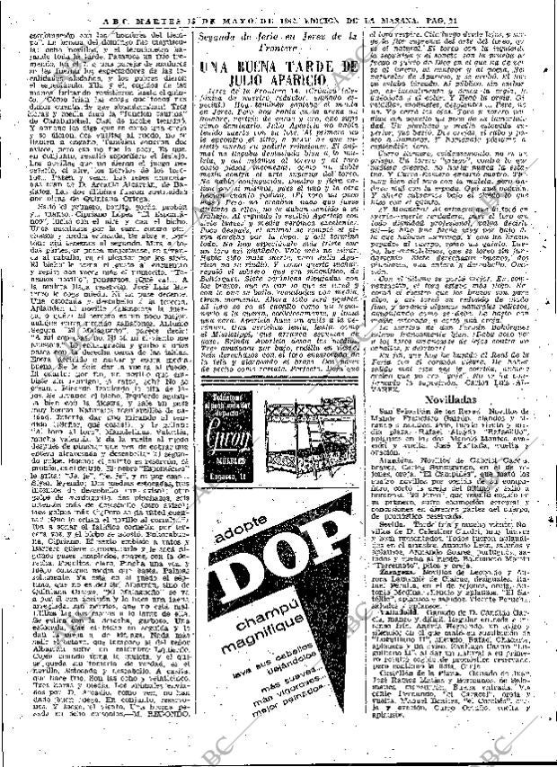 ABC MADRID 15-05-1962 página 71