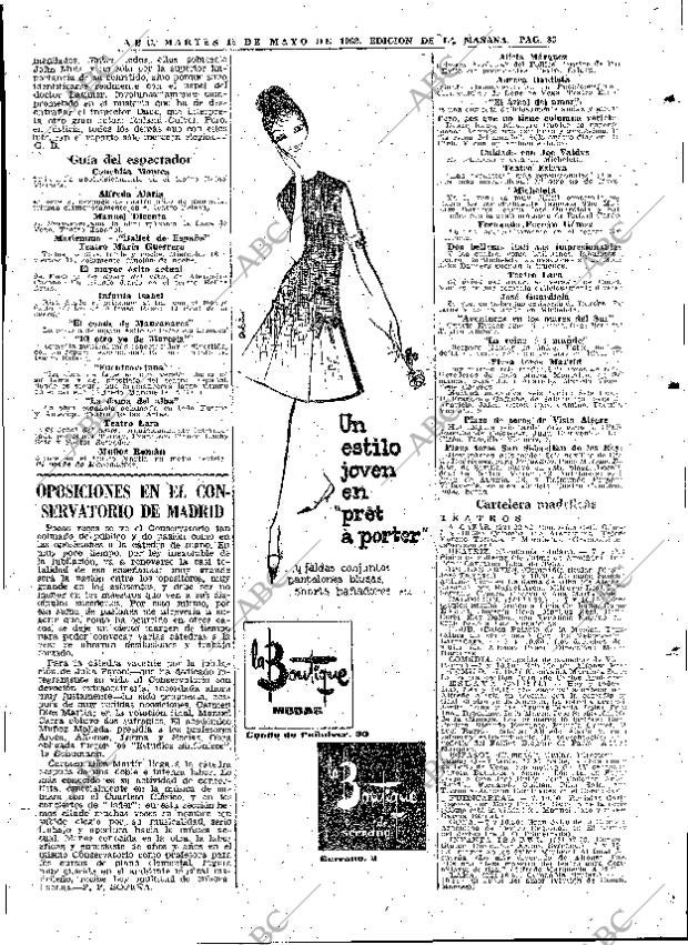 ABC MADRID 15-05-1962 página 83