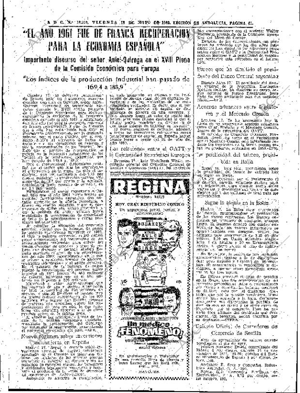 ABC SEVILLA 18-05-1962 página 41