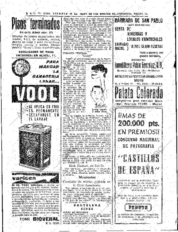 ABC SEVILLA 18-05-1962 página 54