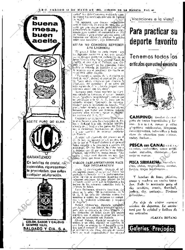 ABC MADRID 19-05-1962 página 48