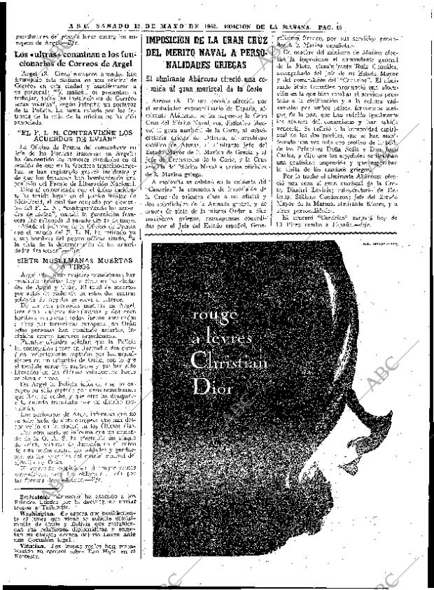 ABC MADRID 19-05-1962 página 49