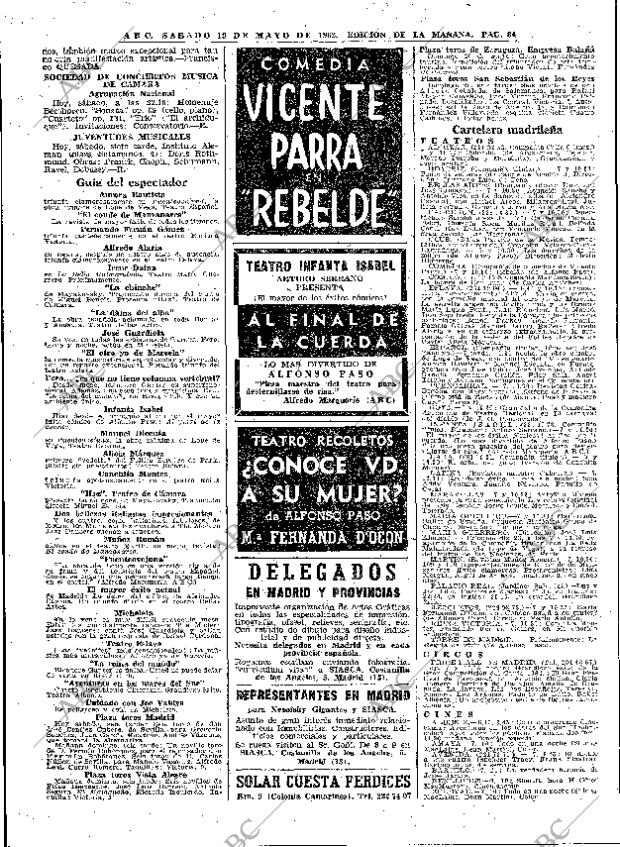 ABC MADRID 19-05-1962 página 84