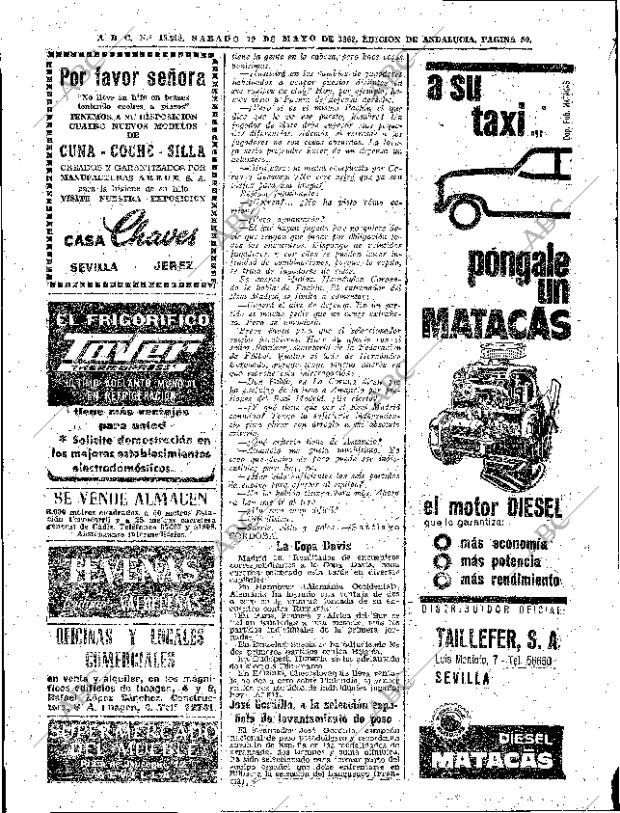 ABC SEVILLA 19-05-1962 página 50