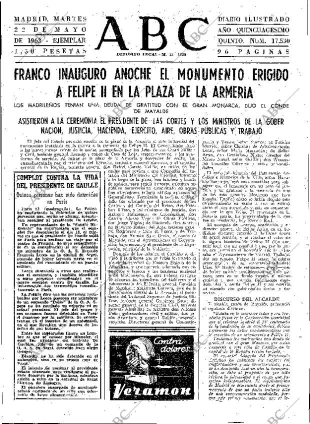 ABC MADRID 22-05-1962 página 47