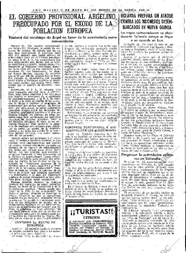 ABC MADRID 22-05-1962 página 49