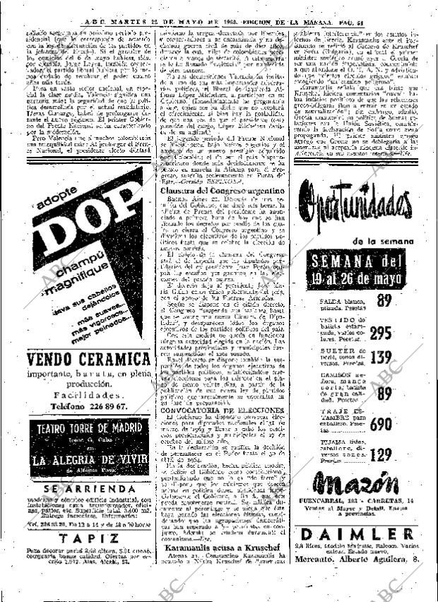 ABC MADRID 22-05-1962 página 54