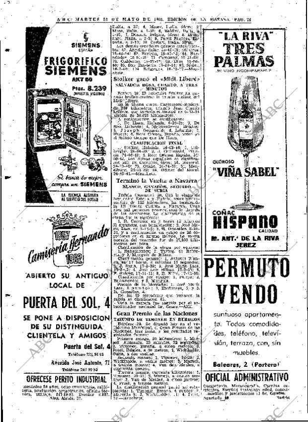 ABC MADRID 22-05-1962 página 76