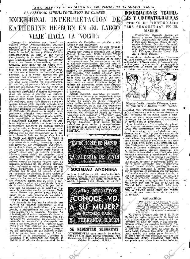 ABC MADRID 22-05-1962 página 81
