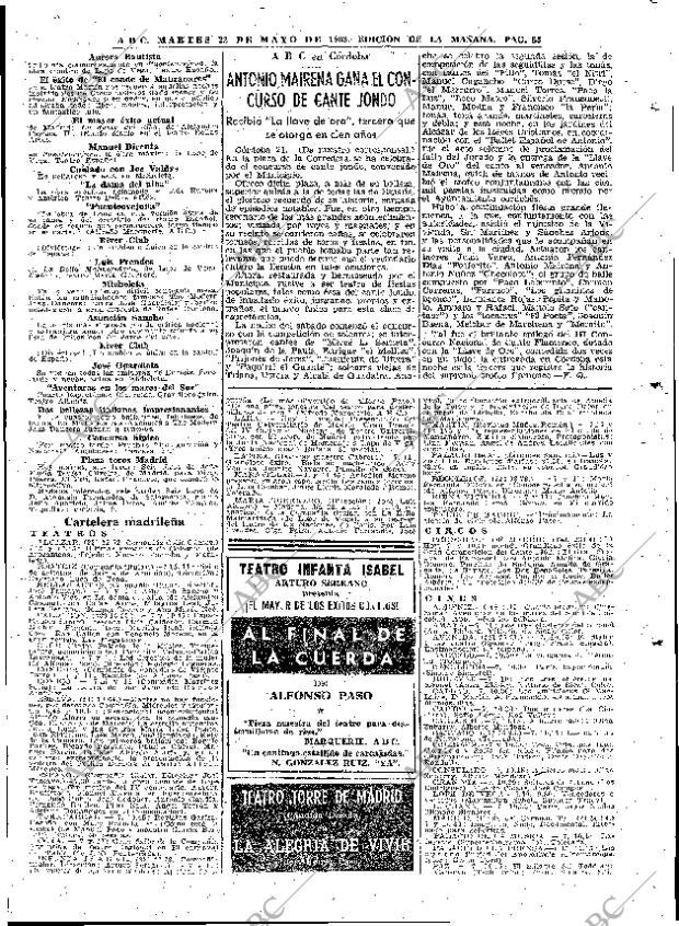 ABC MADRID 22-05-1962 página 83
