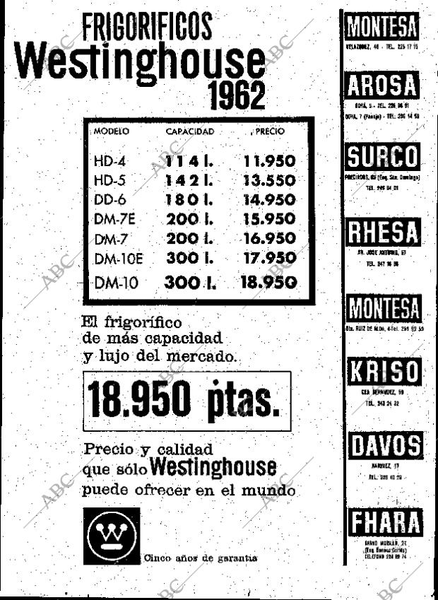 ABC MADRID 23-05-1962 página 7