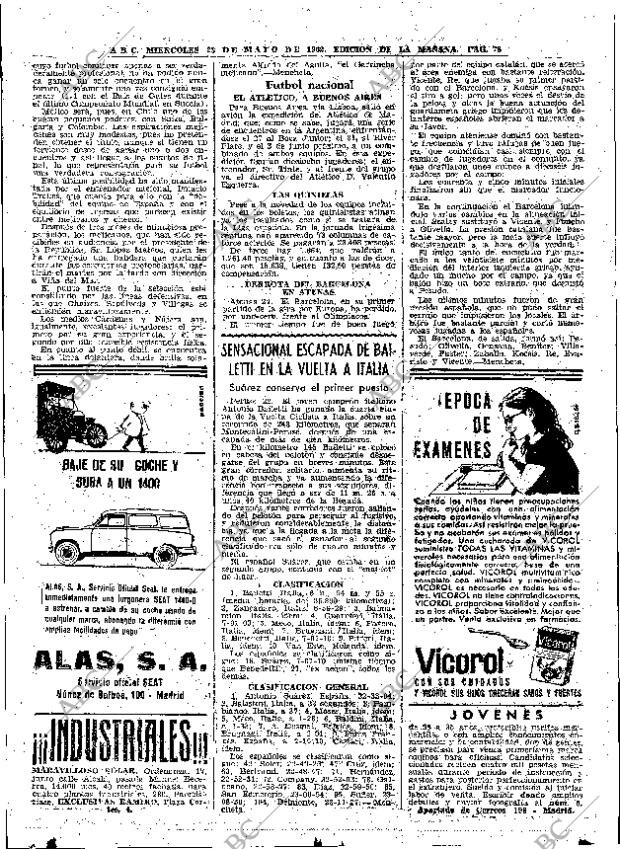 ABC MADRID 23-05-1962 página 78