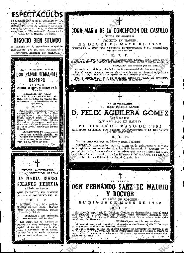 ABC MADRID 23-05-1962 página 92