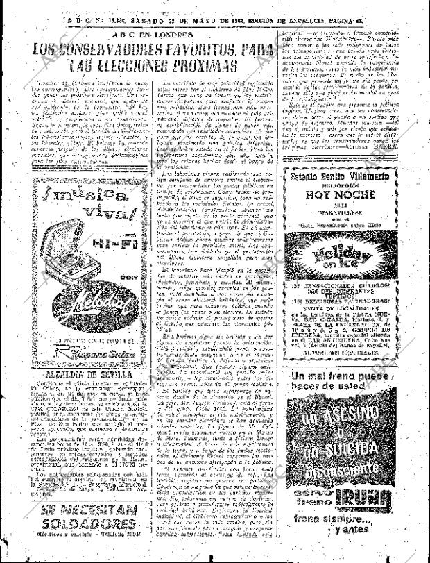 ABC SEVILLA 26-05-1962 página 43