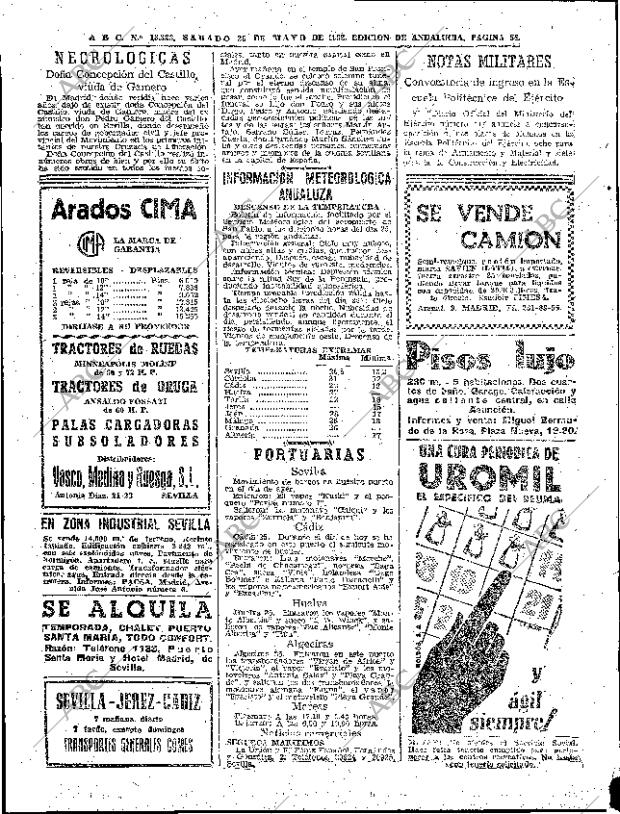 ABC SEVILLA 26-05-1962 página 54