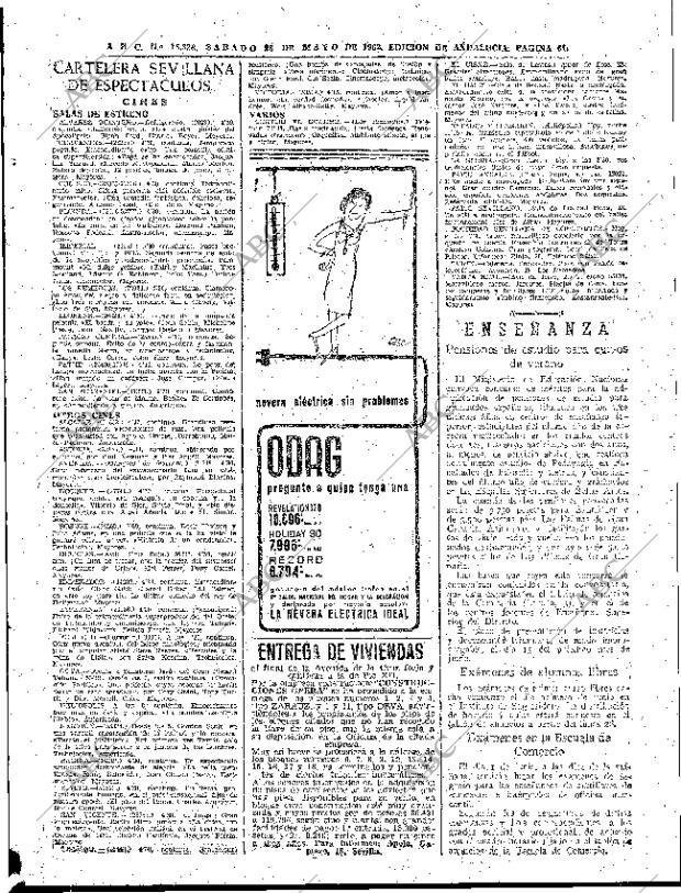 ABC SEVILLA 26-05-1962 página 61