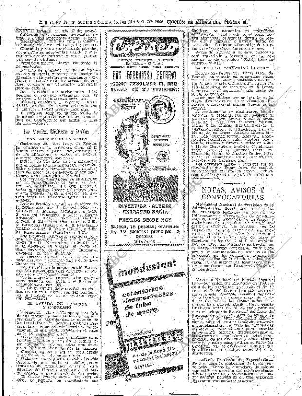 ABC SEVILLA 30-05-1962 página 54