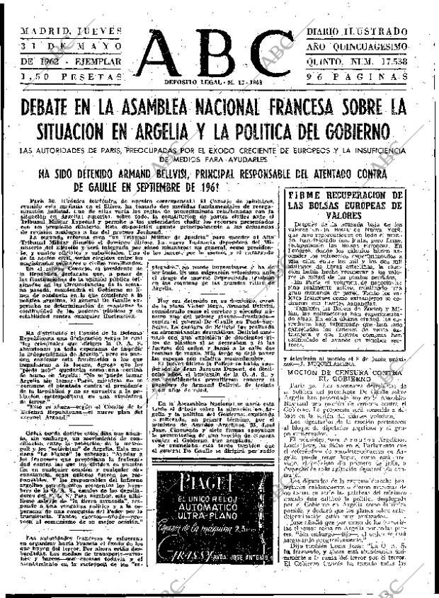 ABC MADRID 31-05-1962 página 47