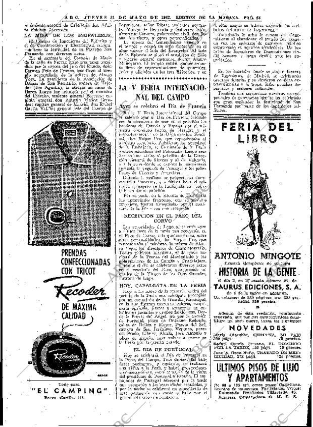 ABC MADRID 31-05-1962 página 58