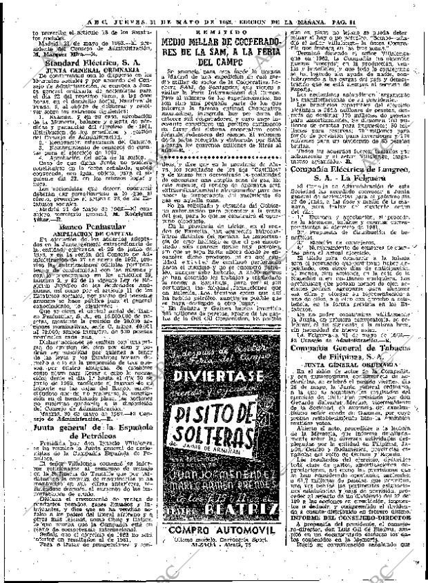 ABC MADRID 31-05-1962 página 81