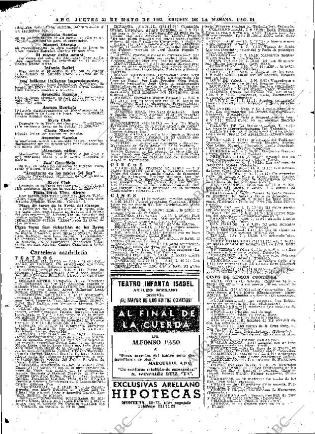 ABC MADRID 31-05-1962 página 84