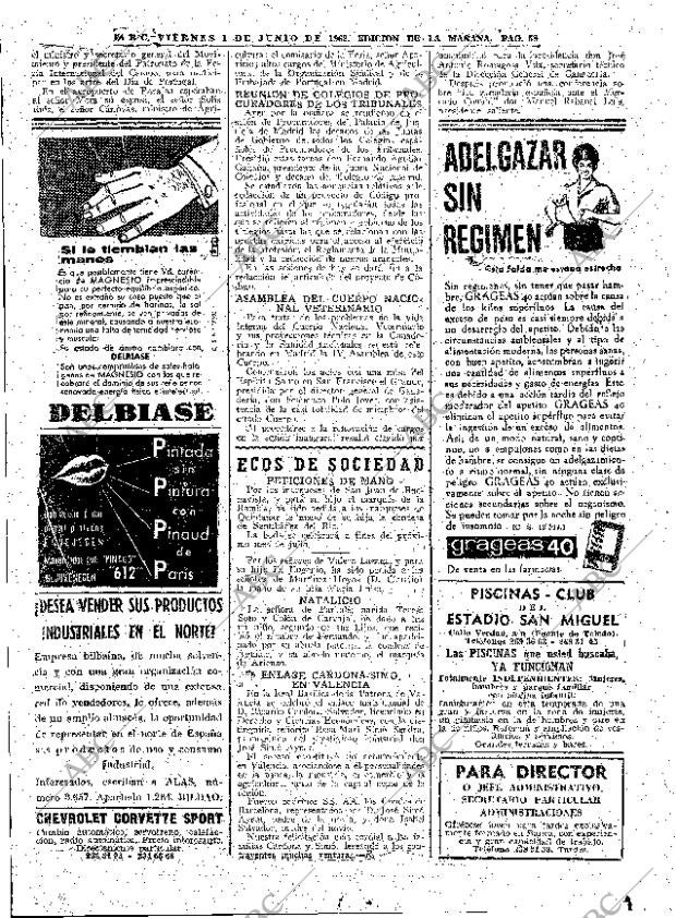 ABC MADRID 01-06-1962 página 58