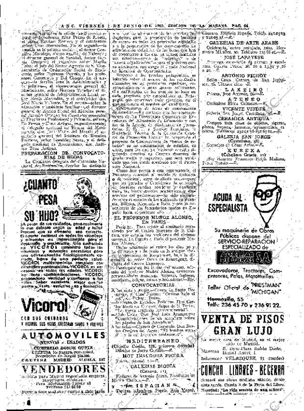 ABC MADRID 01-06-1962 página 64