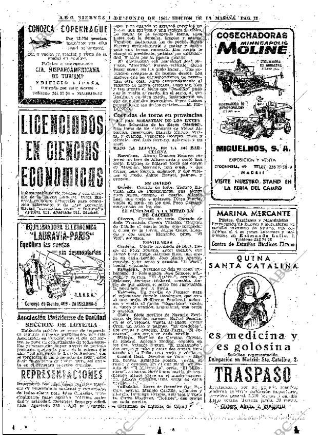 ABC MADRID 01-06-1962 página 72