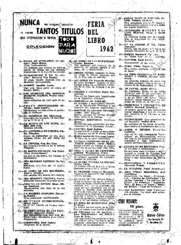 ABC MADRID 01-06-1962 página 94