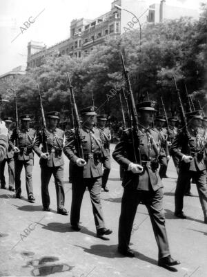 Las Academias Militares en el desfile de la victoria de 1962