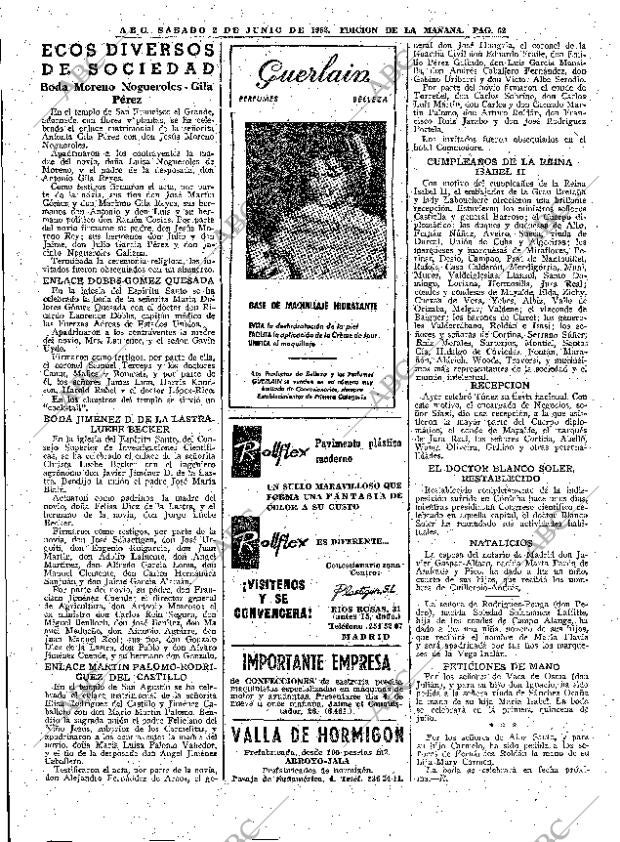 ABC MADRID 02-06-1962 página 62