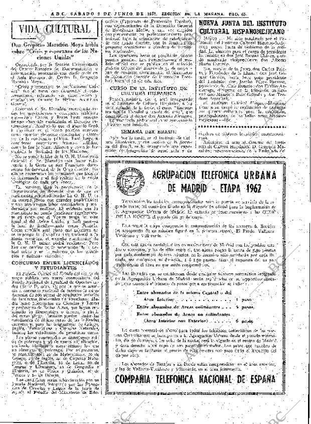 ABC MADRID 02-06-1962 página 65