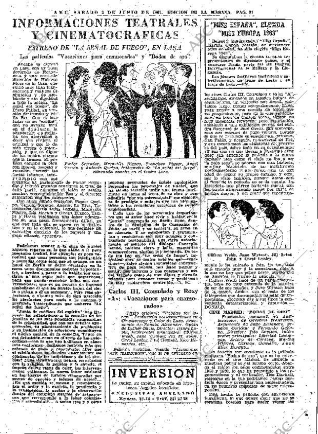 ABC MADRID 02-06-1962 página 81