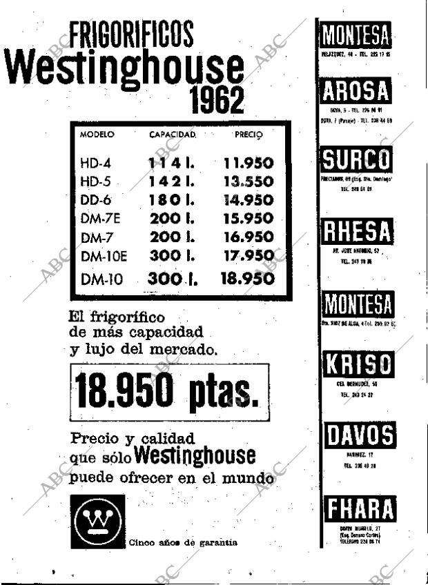 ABC MADRID 13-06-1962 página 15