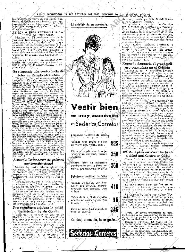 ABC MADRID 13-06-1962 página 54