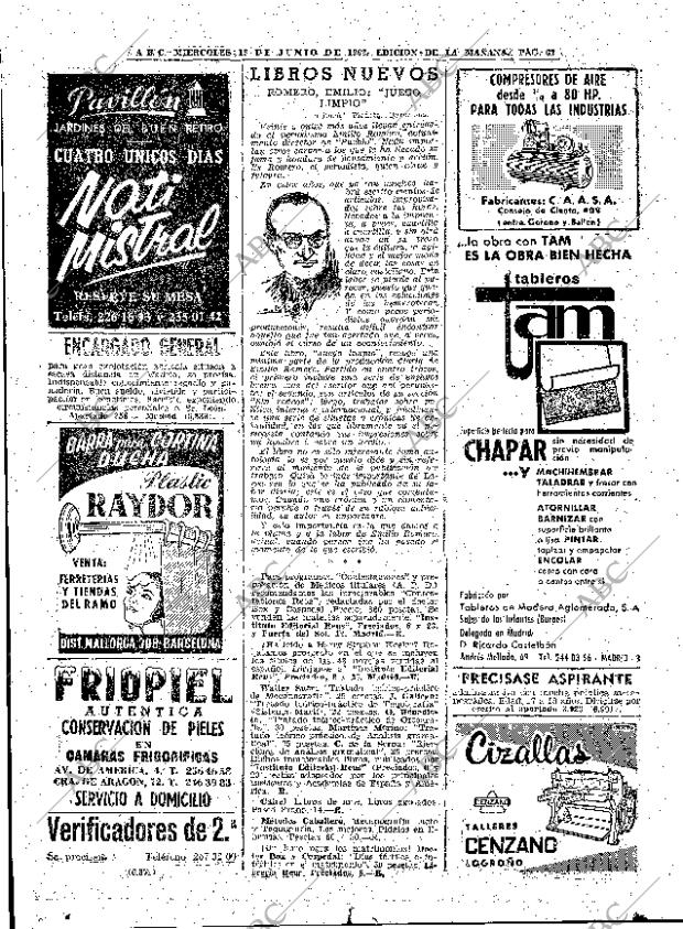 ABC MADRID 13-06-1962 página 62