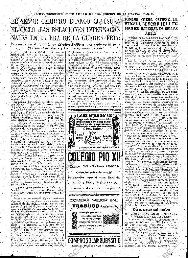 ABC MADRID 13-06-1962 página 63