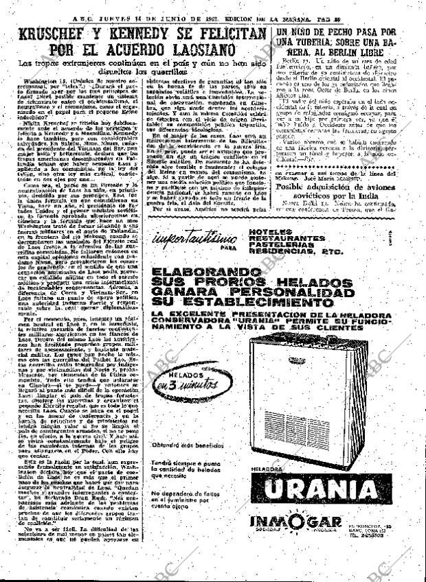 ABC MADRID 14-06-1962 página 53