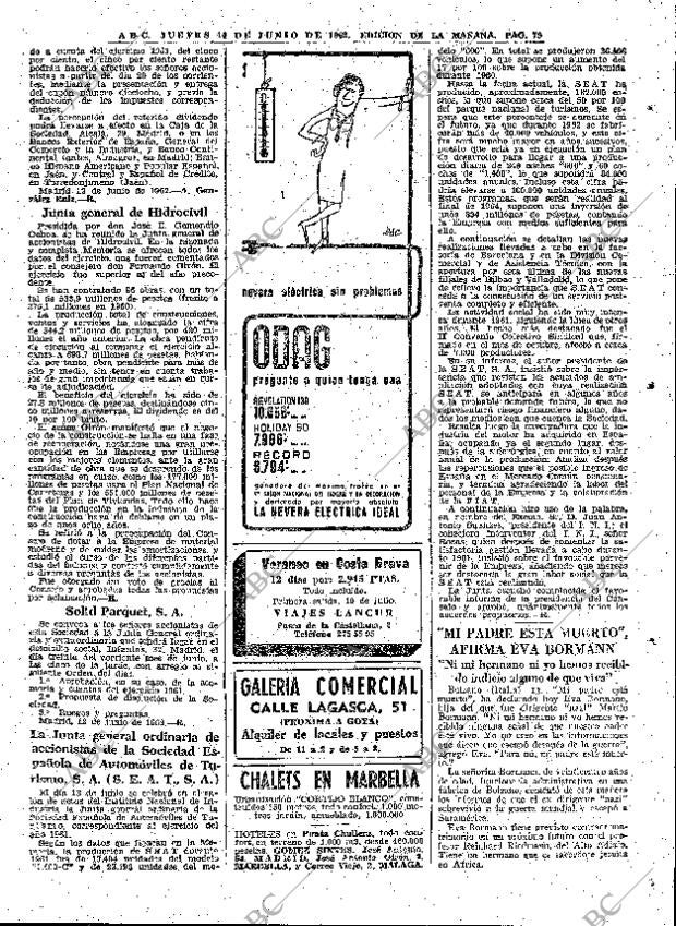 ABC MADRID 14-06-1962 página 79