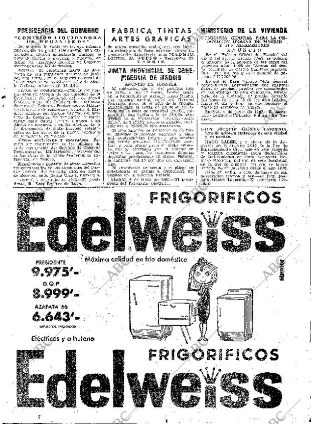ABC MADRID 14-06-1962 página 95