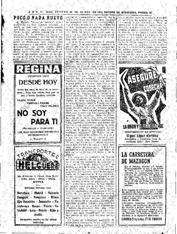 ABC SEVILLA 14-06-1962 página 43