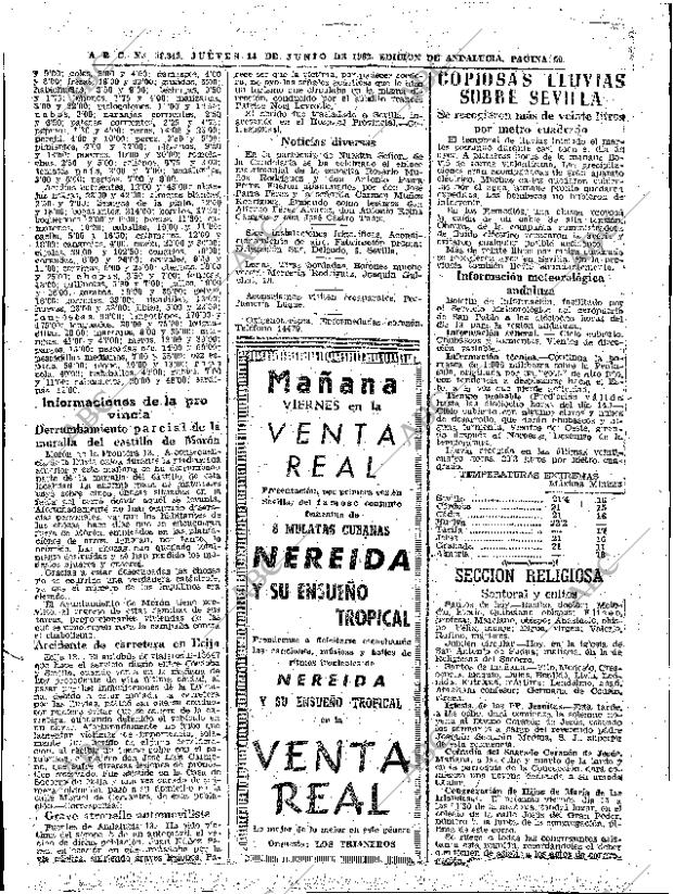 ABC SEVILLA 14-06-1962 página 50
