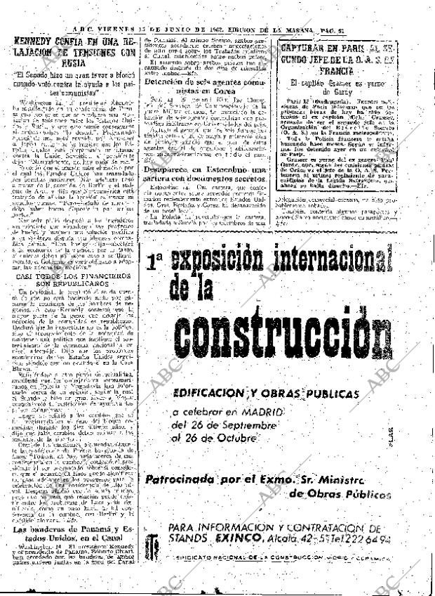 ABC MADRID 15-06-1962 página 51