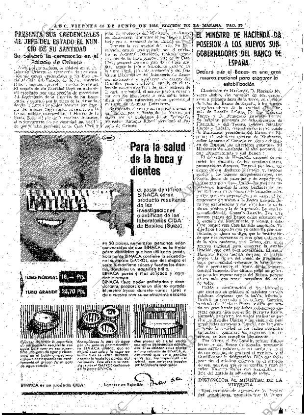 ABC MADRID 15-06-1962 página 57