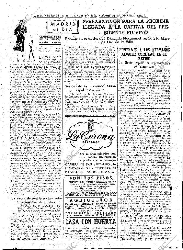 ABC MADRID 15-06-1962 página 71